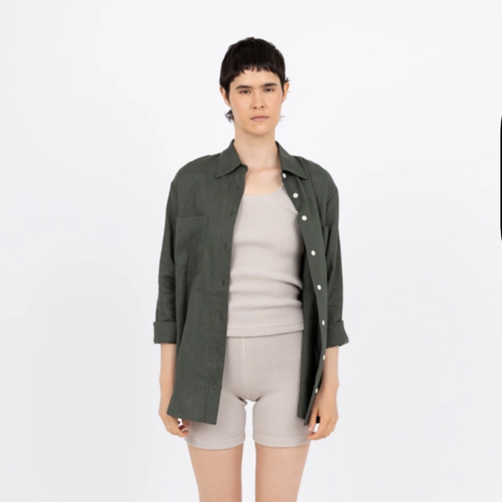 Ilana Kohn Green Button Down Shirt